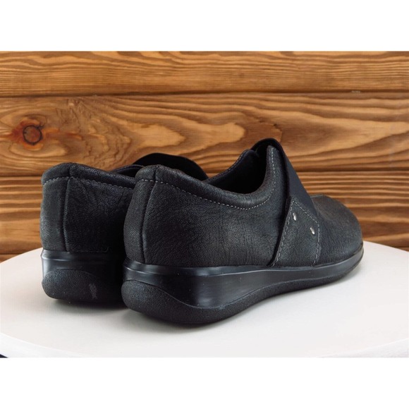 SoftWalk Size 8.5 Clog Black Leather Extra Wide (E+) Slip On Women - Picture 6 of 12